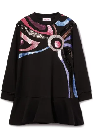 PUCCI Junior Vestido con aplique Marmo