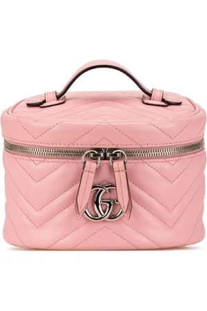 Gucci Neceser GG Marmont mini redondo en cuero 2016-2023