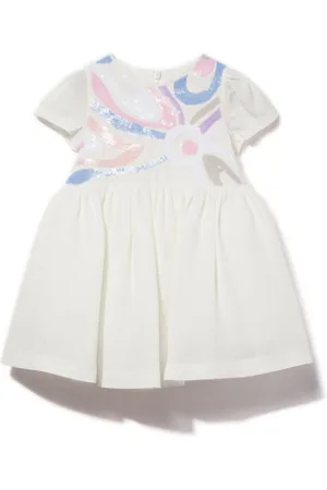 PUCCI Junior Vestido con aplique Marmo