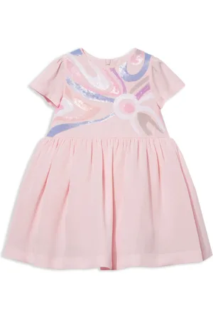 PUCCI Junior Vestido con aplique Marmo