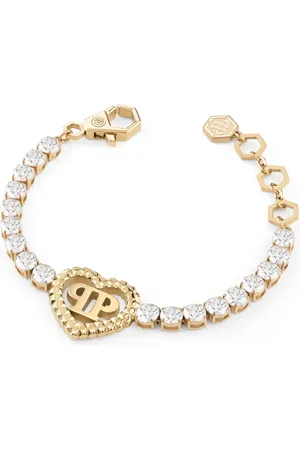 Philipp Plein Pulsera con aplique de corazón