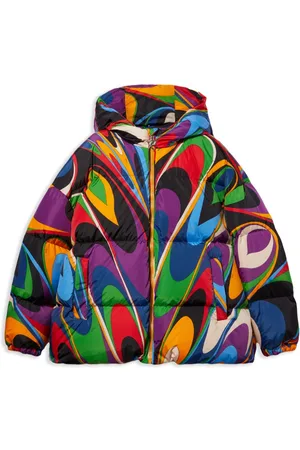 PUCCI Junior Plumífero con estampado Onde