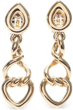 Dior Pendientes de clip largos 1990-2000