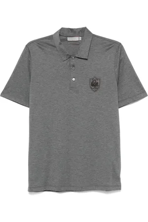 CANALI Polo con parche del logo