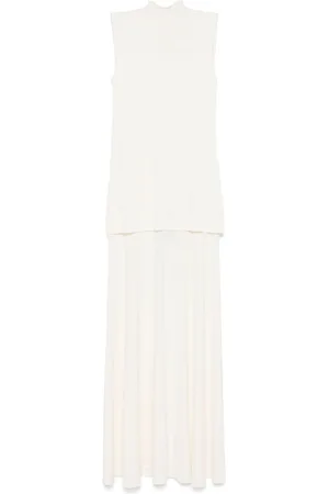Jil Sander Vestido largo con pliegues