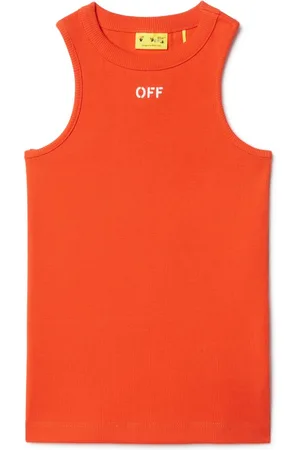 OFF-WHITE Top sin mangas con sello Off
