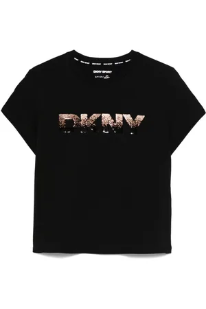 DKNY Camiseta con detalle de lentejuelas
