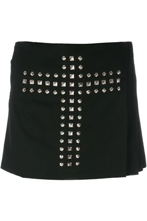 Comme des Garçons Shorts con apliques con diseño de cruz