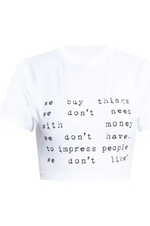 Vetements Camiseta con eslogan estampado