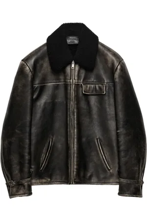 Prada Chaqueta con dobladillo recto