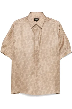 Fendi Camisa FF de seda