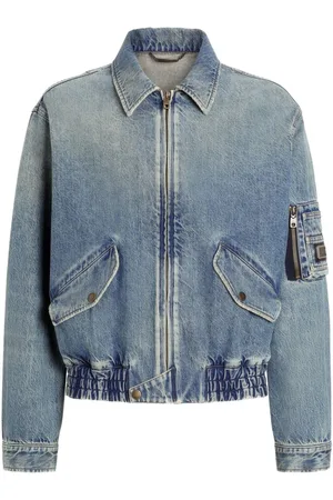 Dolce & Gabbana Chaqueta vaquera con aplique del logo