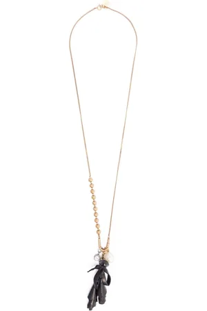 ERMANNO SCERVINO Collar con lazo y perlas