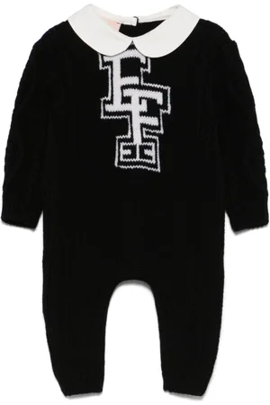 Elisabetta Franchi Pelele con logo en intarsia