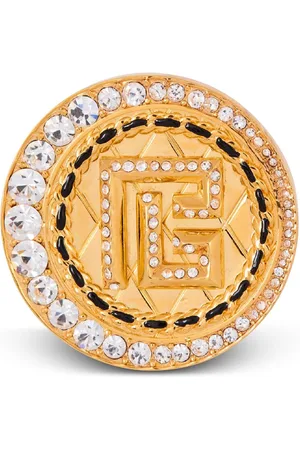 Balmain Broche con apliques de strass