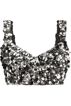 Dolce & Gabbana Top corto con lentejuelas