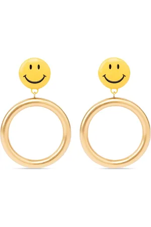 Moschino Pendientes con motivo de sonrisa