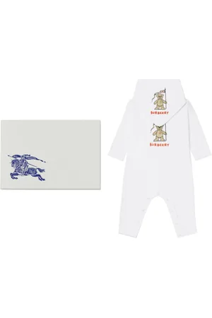 Burberry Conjunto de pelele de dos piezas Thomas Bear Cotton