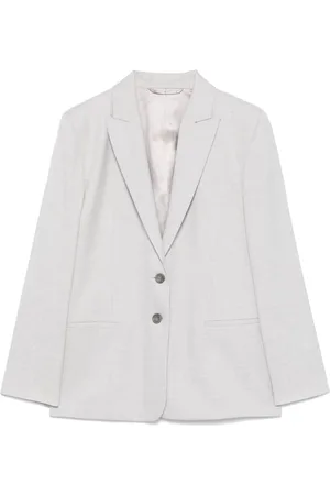 Calvin Klein Blazer de franela con efecto melange