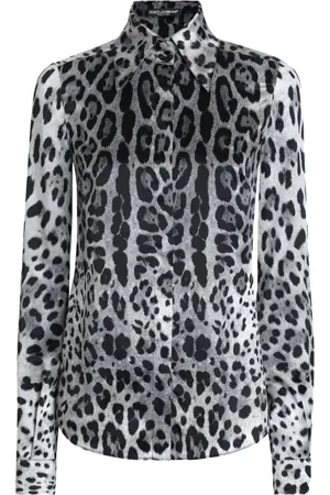Dolce & Gabbana Blusa con estampado de leopardo