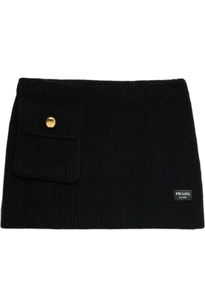 Prada Minifalda de lana
