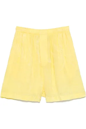 Balenciaga Bermudas con diseño arrugado