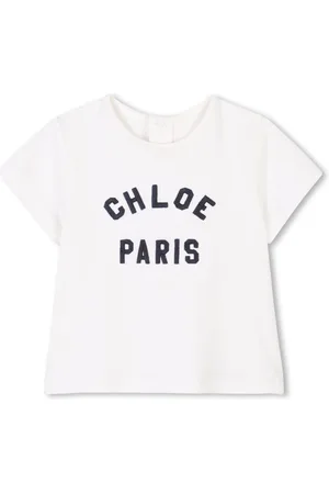 Chloé Camiseta con logo bordado