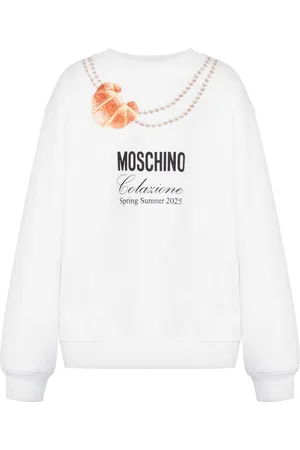 Moschino Sudadera con croissant estampado