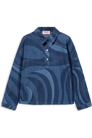 PUCCI Junior Camisa con estampado Marmo