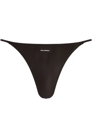 Karl Lagerfeld Tanga con aplique del logo