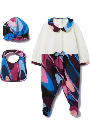 PUCCI Junior Set de pelele con estampado Onde