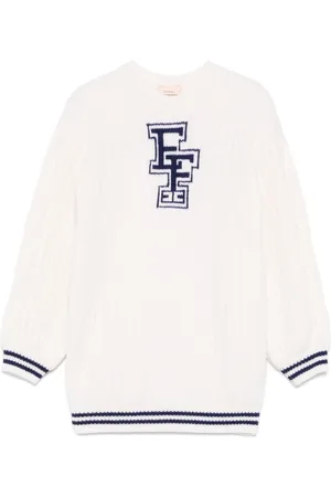 Elisabetta Franchi Jersey con logo en intarsia