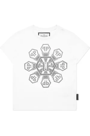Philipp Plein Camiseta con monograma y apliques