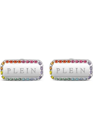 Philipp Plein Pendientes de acero inoxidable