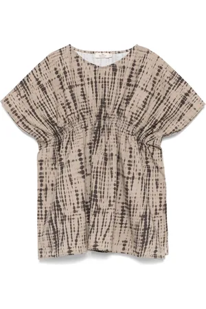 Le pandorine Top con estampado tie-dye