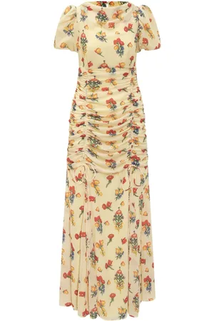 De La Vali Vestido largo con estampado floral