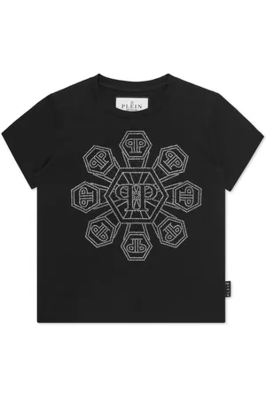 Philipp Plein Camiseta con monograma y apliques