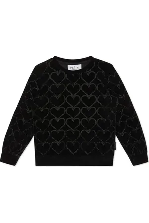 Philipp Plein Sudadera con aplique de corazón
