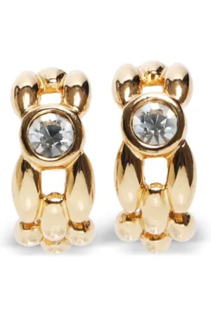 Dior Pendientes con strass 1990-2000