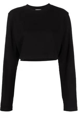 Cotton Citizen Top corto con cuello redondo
