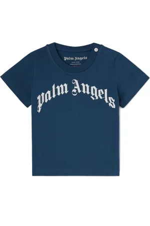 Palm Angels Camiseta con logo estampado redondeado