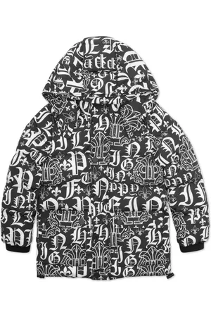 Philipp Plein Plumífero con logo estampado