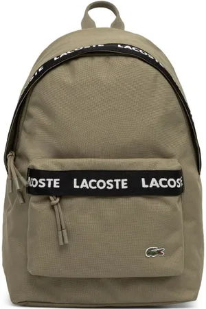 Lacoste Mochila con logo en jacquard