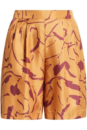 ASCENO Bermudas con estampado abstracto