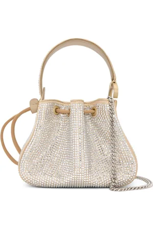 Oscar de la Renta Bolso O Handle nano con cristales en pavé