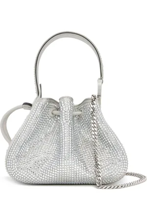 Oscar de la Renta Bolso O Handle nano con cristales en pavé