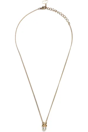 Dior Collar con perla artificial 1990