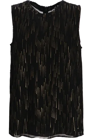 Armani Exchange Top con costura metalizada