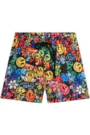 Philipp Plein Bañador con smiley estampado