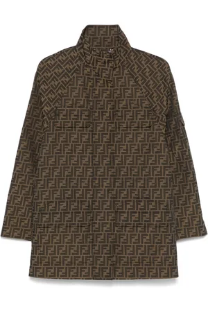 Fendi Abrigo corto con logo FF